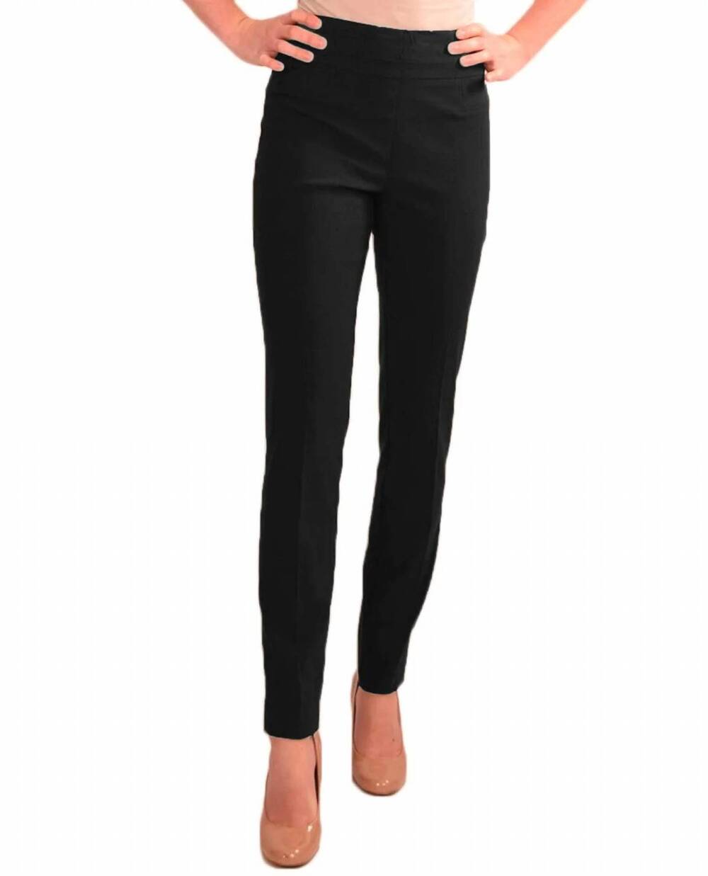 NEW RENUAR paris skinny fit pull-on pant in black